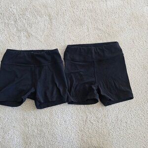 Black Athletic Shorts -2 PAIR